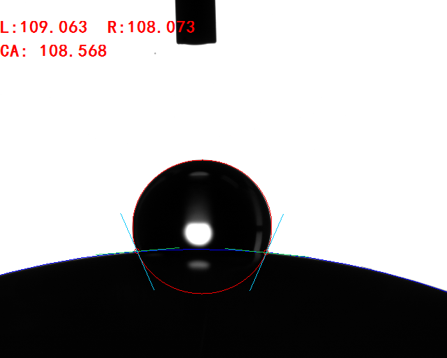 曲面(凹面、凸面)接触角测量