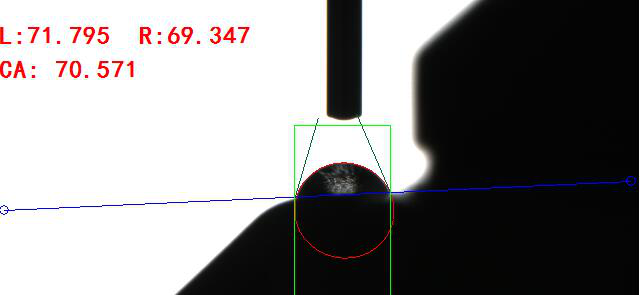 斜面接触角测量